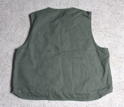 CARHARTT Vest Mens Sz 2XL Zip Sherpa Lined Green V28 LOV
