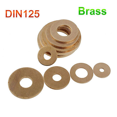 #ad Flat Washers DIN 125 Brass Gasket Sealing Washer M2 M20 Fit To Screw Bolts $65.59