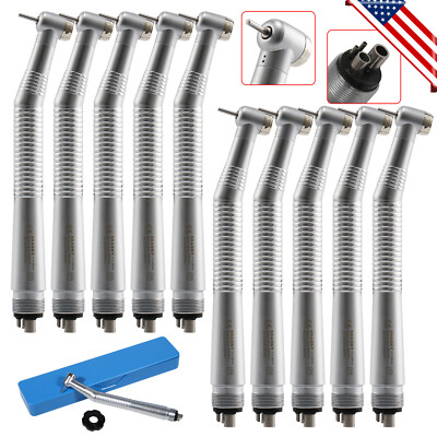 10 Pcs Dental High Speed Turbine Handpiece Push 4Hole Fit NSK PANA MAX CE Y1BA4