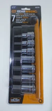 GearWrench 80720 7 Pc. 1/2" Drive Hex Bit Metric Socket Set NEW