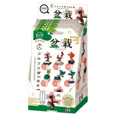 New Nanoblock Mini Nano Bonsai NBMC_63S Full Box 6 Types Kawada