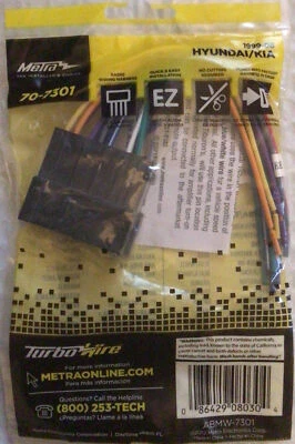 Lot Of 2-Metra 70-7301 Harness For Radio Installation for Hyundai Kia 1999-2008 - image 1 of 2