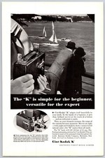 1934 Print Ad Cine-Kodak K Eastman's Finest Movie Camera Simple for the Beginner