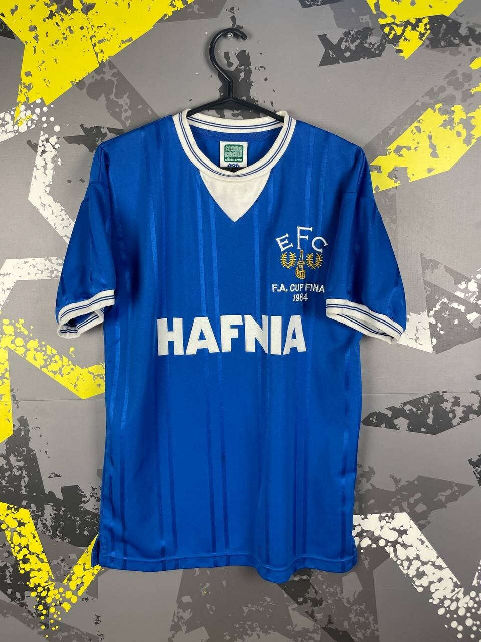 Everton Jersey Retro Replicas football shirt 1983 - 1985 Score Draw Men S ig93