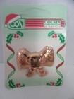 Vintage Cousin Corp Double Slotted Western Concho Buckle Bronze Bow 6 Pieces