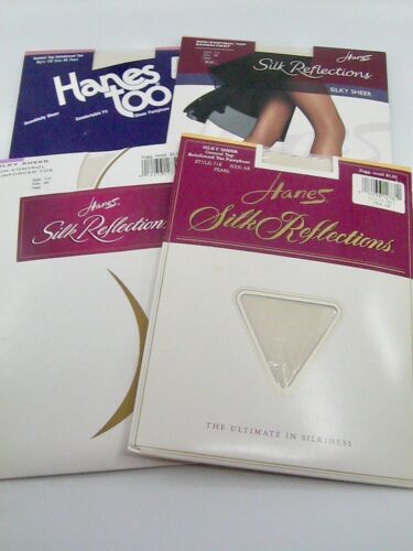 4 Pairs Hanes Pantyhose Size Small Fits 95-140 lbs Pearl Sheer Leg Control Top