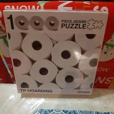 Funwares TP Hoarding Toilet Paper Puzzle 1000 Piece Jigsaw Puzzle