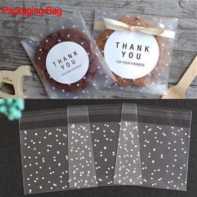 Biscuit Thank you Cookie Bags Packaging Bag Wrapping Supplies Candy Pockets