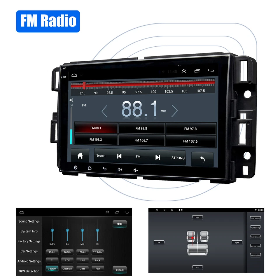 For GMC Yukon Chevy Silverado Sierra Android 13 GPS Navi Radio Car Stereo Player - Image 4 of 4