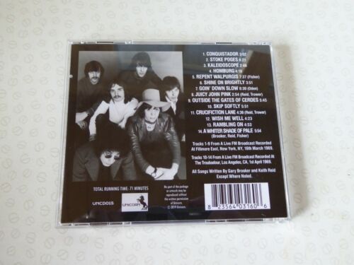 Procol Harum Easter Island CD UNCD015 - New York Broadcasts 1969 New - Imagen 2 de 3