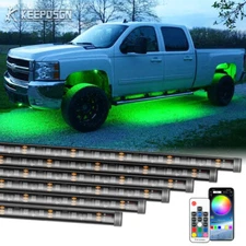 RGB Chasing Underglow Light Strip Kit APP Control For Silverado 1500 2500 3500