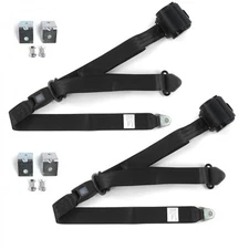 Chevy Corvair 1960 - 1969 Standard 3pt BK Seat Kit w/Brackets-2 Belts 