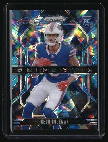 2024 Panini Prizm Football Blue Ice Keon Coleman #15