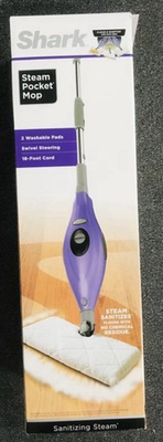 #ad #ad Shark Steam Mop Purple Lightweight Floor Cleaner w 3 Pads Fast Heat $59.99
