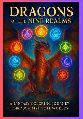Dragons of The 9 Realms: A Fantasy Coloring Journey for Adults