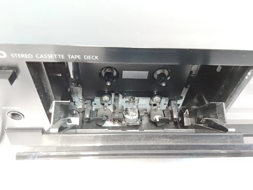 Cubierta de cinta de casete estéreo Onkyo TA-R240 de colección probada y funcionando Foto 3 de 4