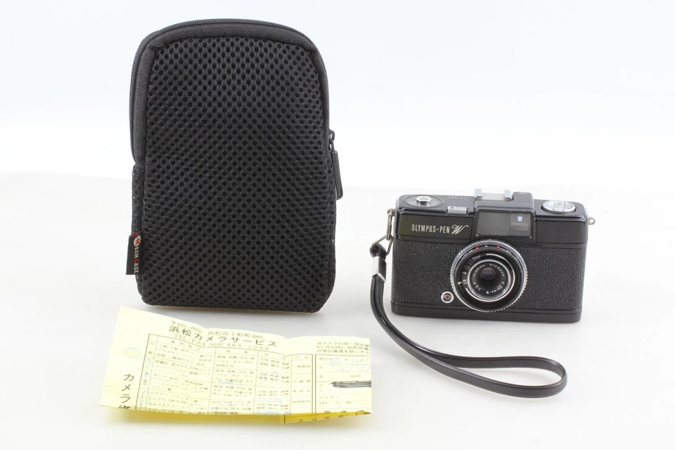 Rare /CLA'd [MINT w/Strap] Olympus Pen W Black Half Frame Film Camera From JAPAN - Image 4 of 4