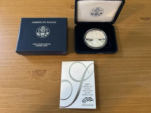 2007-W American Silver Eagle Proof — photo from the most recent tracked eBay sale