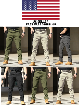 #ad #ad Mens Cargo Pants Stretch Flex Combat Hiking Outdoor $28.99