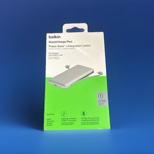 Belkin BoostCharge Plus Power Bank Integrated Cables 10000mAh... FREE S H 