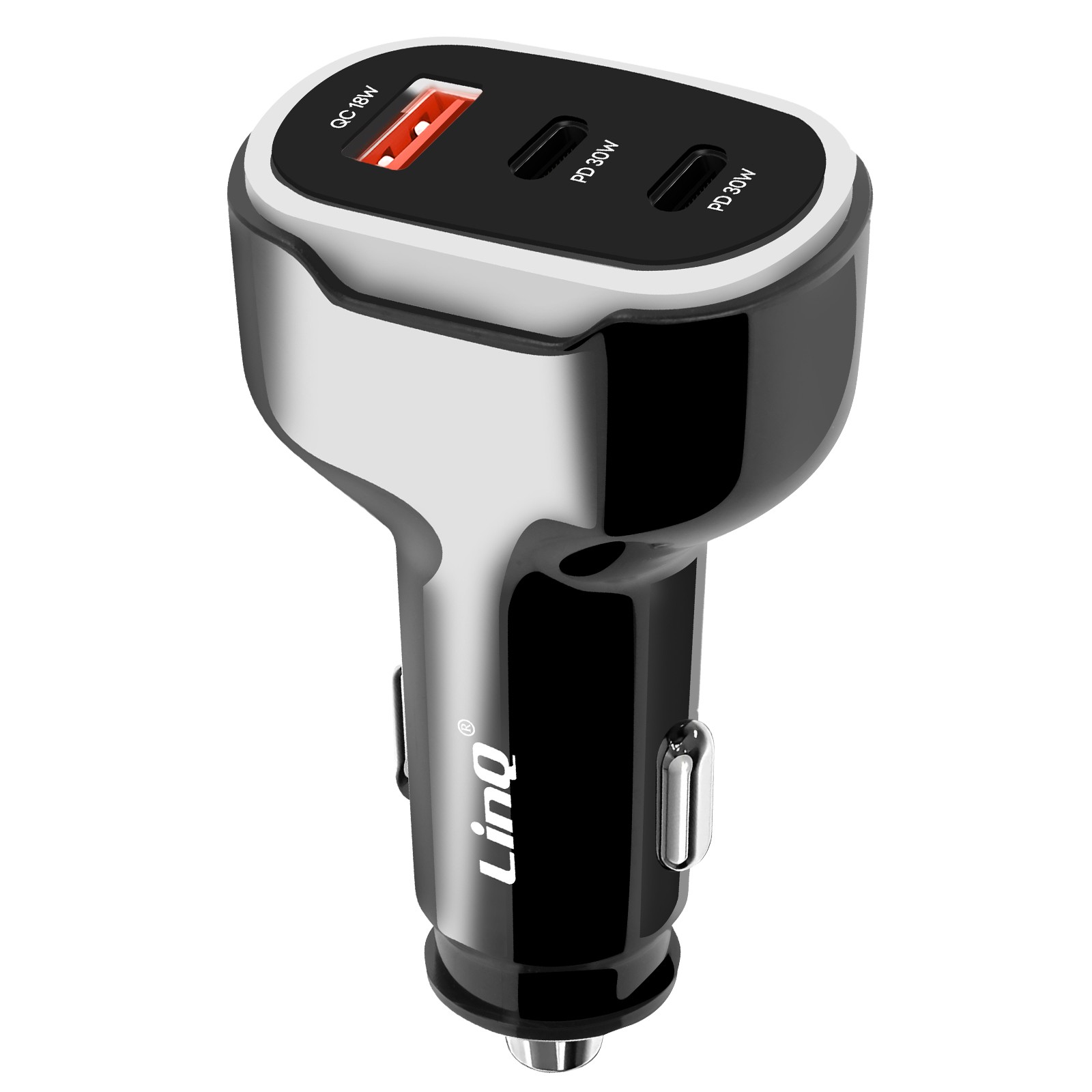 Batterie faible en voiture solution chargeur allume-cigare LinQ 50W triple prise USB