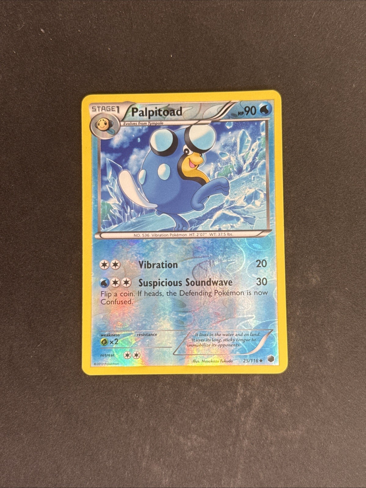 LP Palpitoad 25/116 Plasma Freeze Uncommon Reverse Holo