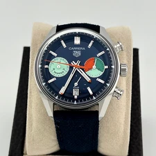 TAG Heuer Carrera Skipper Chronograph CBS2213.FN6002 39mm Blue Dial Steel
