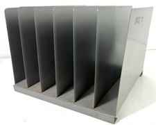 Vintage Hunt Mfg. Steel Office Files Organizer with Six Slots Made in USA