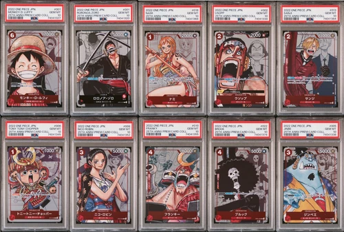 PSA 10 One Piece Premium Card Collection 25th Anniversary Full Set Japanese