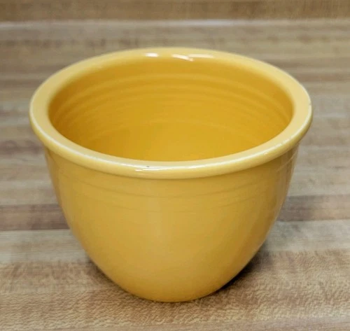 Vtg HLC Fiesta Original Yellow #1 Mixing Nesting Bowl 1938 - 1944 Good Condition