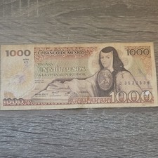 Banco de Mexico 1000 Pesos 1982 Banknote Mexican Paper Money 3532536