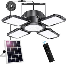 Solar Shed Light Outdoor Indoor, 176LED Solar Powered Motion Sensor Pendant Ligh