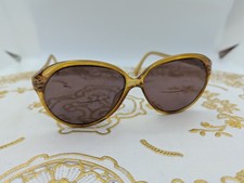 Vintage Viennaline 1487 11 58 11 Brown Oval Sunglasses Austria FRAMES ONLY READ