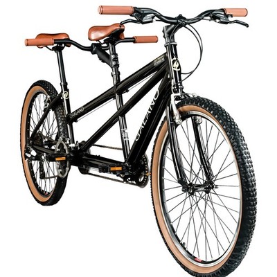 Tandemfahrrad 26'' Fahrrad Trekkingrad 21 Gang Galano Oakland schwarz 43/38cm