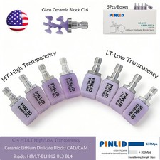 US C14 Dental Emax Glass Ceramic Blocks HT/LT Lithium Disilicate CAD/CAM CEREC