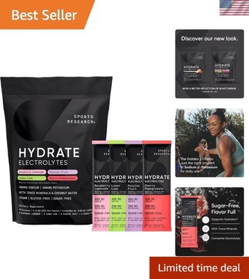 Hydrate Electrolyte Powder - Coconut Water Infused Sugar-Free Variety Pack