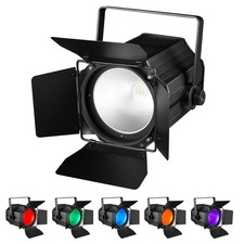 RGBWAUV Stage Light 200W DMX Fresnel COB Barn Doors