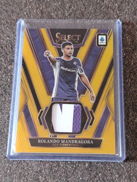 2025-26 Panini Select Serie A Rolando Mandragora Patch Gold/10 Florenz