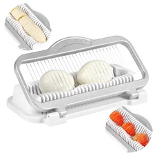 Larger Egg Slicer for Hard Boiled Eggs Banana Slicer, Aluminium & Stainless S...