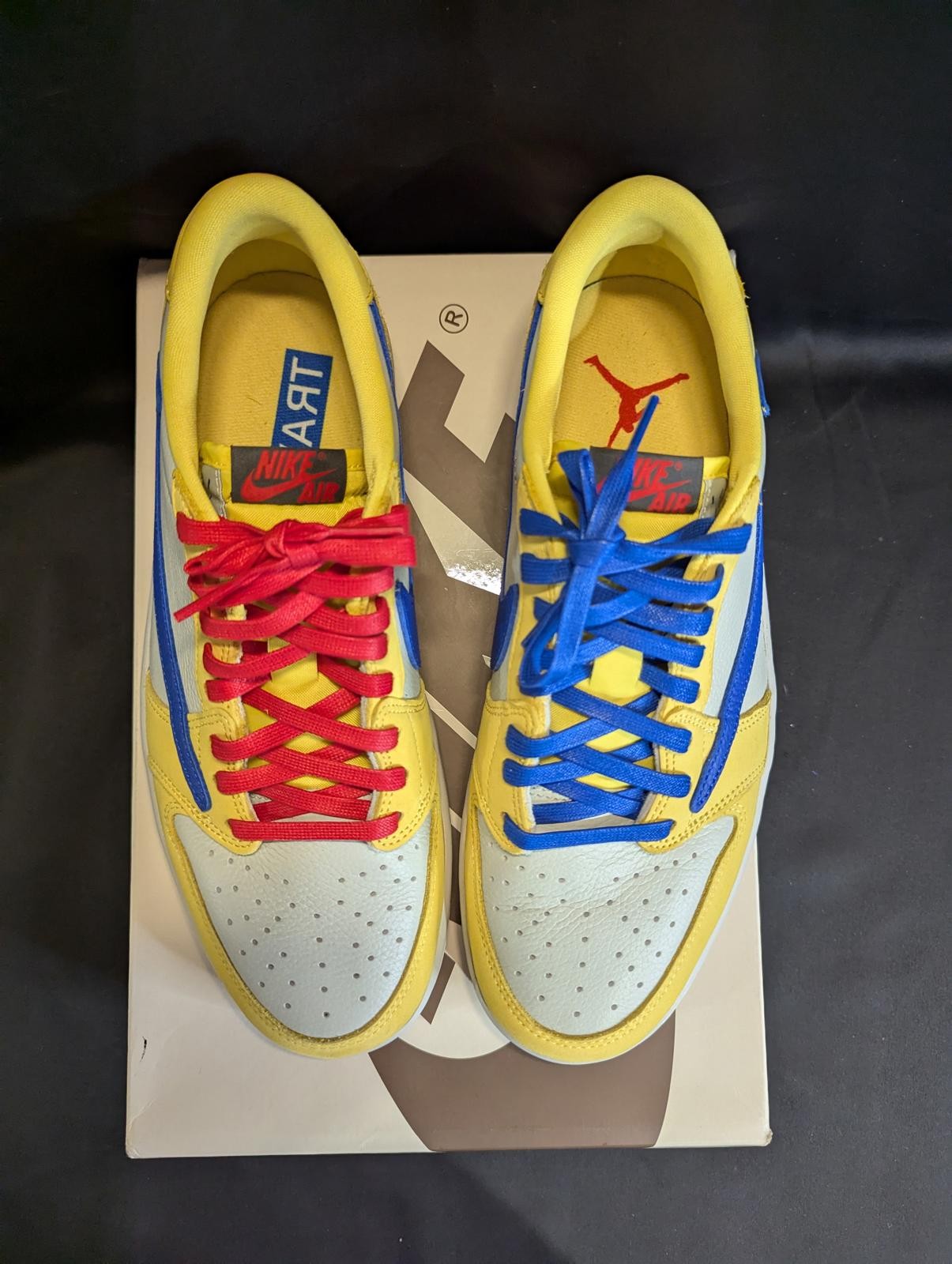 Travis Scott Jordan 1 Low OG SP "Canary" Wmns 11.5 / Men's 10 DZ4137-700