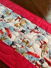 Handcrafted-Quilted Table Runner-It's a Winter Wonderland-Snowmen & Wildlife NEW — photo 4
