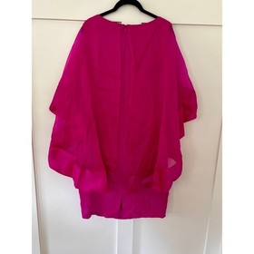 NEW Tom And Linda Platt Saturn Mother of the Bride Dress Hot Pink Size 10