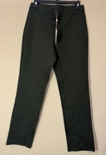 Quince Ultra-Stretch Ponte Straight Leg Pants Women Medium M Olive Green NEW