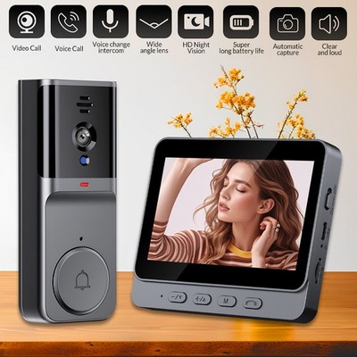 Video Door Viewer 4.3 Night Smart Digital Video Camera Doorbell Peephole USA