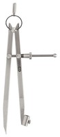 PräZisions-Feder-Spitzzirkel Mit Bleistifthalter - KS Tools 300.0411