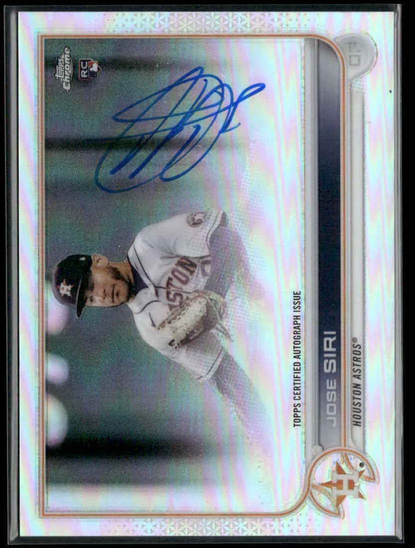 2022 Topps Chrome - Jose Siri #RA-JS Rookie RC Auto Refractor /499 