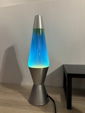 Schylling Original Lava Lamp Blue Green With Sliver Base. Works Great