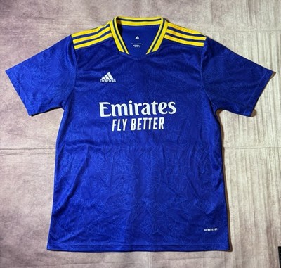 Real Madrid 21/22 Away Men's Soccer Stadium Jersey Size Large Soccer Futbol Blue