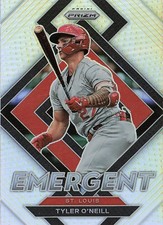 2022 Panini Prizm #E-10 Tyler O'Neill Emergent Silver Prizm St. Louis Cardinals