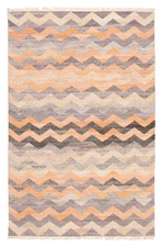 Traditional Vintage Hand Woven Oriental Carpet 5'1" x 7'11" Wool Kilim Area Rug